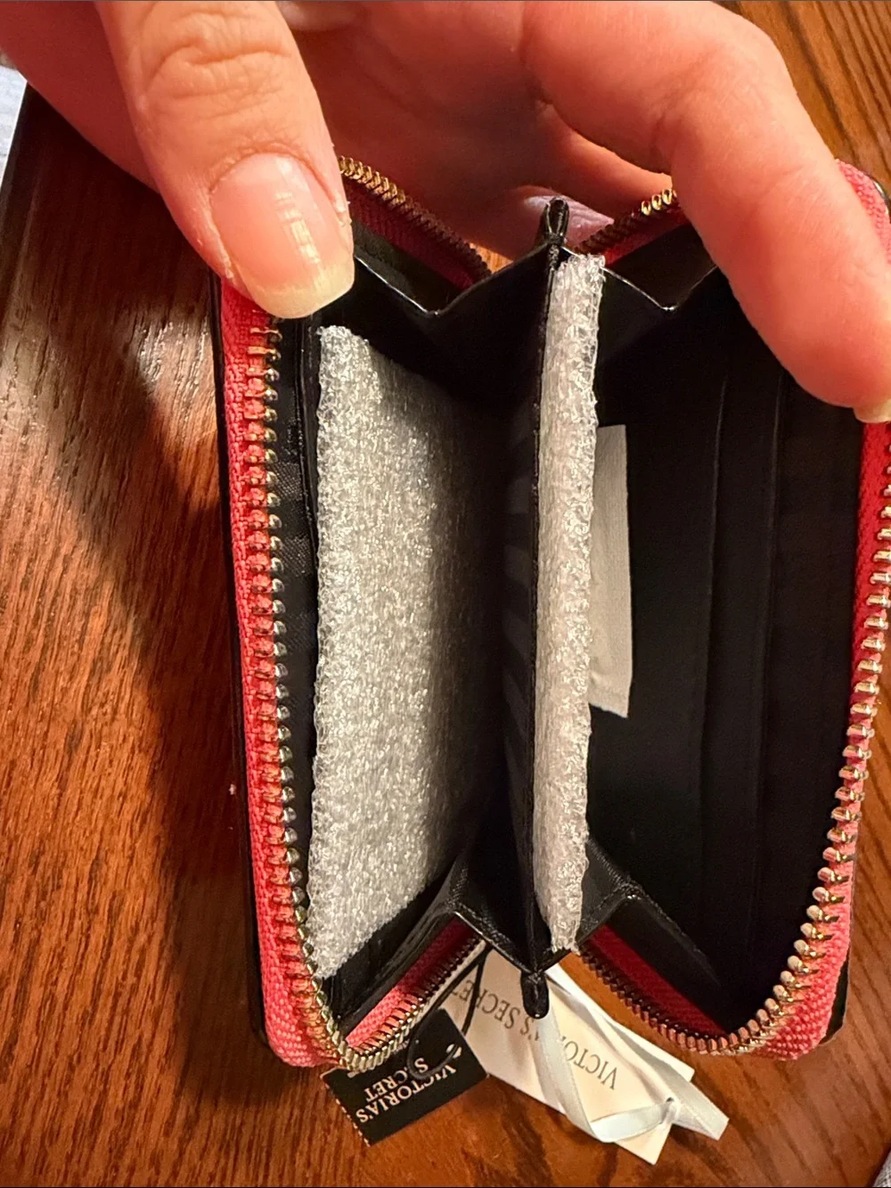 Victoria's Secret Pink Tri-Stripe Zip Around Wallet - Picture 3 of 4